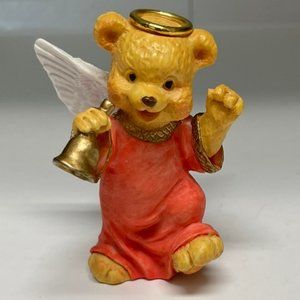 VINTAGE Teddy Angel Babies Christmas Angel Bear Figurine 1990's